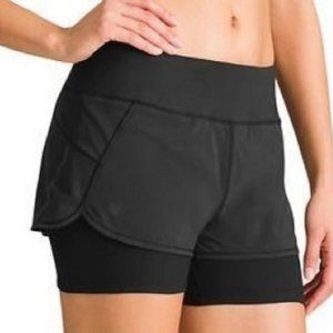 Athleta 2 in 1 Pulse Short Black L Large NWT NEW